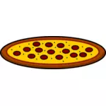 Ilustracja pizza Pepperoni