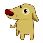 Imagen vectorial de dibujos animados de un perro