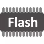 Flash geheugen vector afbeelding
