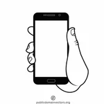 Telefon komórkowy w ręku
