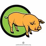 Gráficos de cerdo clip art