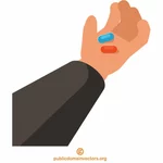 Таблетки в руке