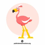 ピンクのフラミンゴ鳥