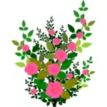 Pink roses vector graphics