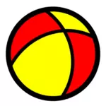 Disegno vettoriale di palla icona