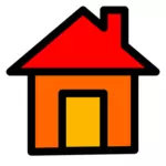 Gráficos vectoriales icono casa