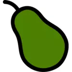 Vektorbild av päron frukt ikonen
