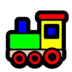 Illustrazione vettoriale giocattolo della locomotiva