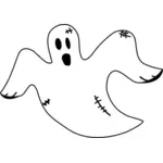 Vector graphics of stitched ghost