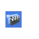 Fondo azul multimedia archivo enlace icono vector imagen