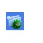 Blue background folder bug computer icon vector clip art