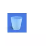 Blue background empty rubbish bin computer icon vector image