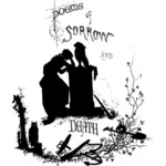 Poems of sorrow and death vector illustration