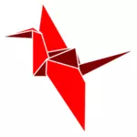 Origami fuglen vektor image