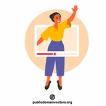 Popular video blogger