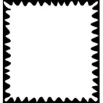 Vektor-Bild des rechteckigen leere Briefmarke-Symbols