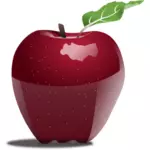 صورة متجهية واقعية من التفاح