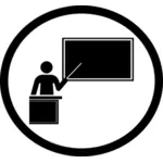 Ilustração em vetor de ícone de apresentação simples
