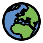 Icona del globo semplice