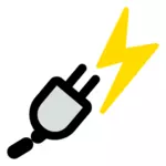 Vector image of power manager icon