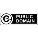 Public domain znamení Vektor Klipart