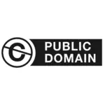 Domain publik logo vektor klip seni