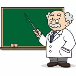 Cartoon male teacher