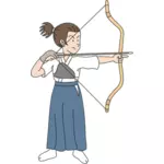 Kvinnliga archer bild