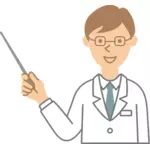Doctor with pointer