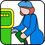 Pumpe gass symbol