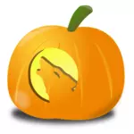 オオカミのかぼちゃベクトル クリップ アート