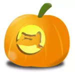 女の子のかぼちゃベクトル画像