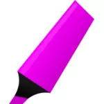 矢量图形的紫色荧光笔
