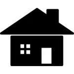 Image clipart vectoriel de l'icône de la maison