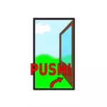 Знак «Push дверь»