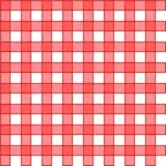 Image clipart vectoriel du motif rouge et blanc aux échecs