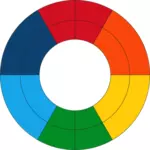 Goethes barevné kolo vektorový obrázek