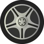Car Wheel Tire Vector Image