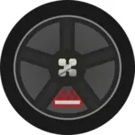 Car Wheel Tire Rims Vector