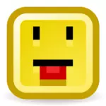 Tongue out smiley vector icon