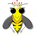 Image vectorielle de reine abeille
