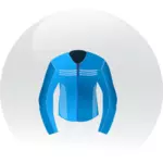 Blå racing läder jacka vektor clip artt