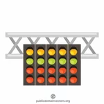 Racing track traffic lights