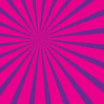방사형 태양 광선 핑크 색상