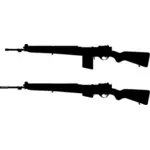 Tüfek FN 49 vektör görüntü