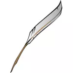 Vector illustration of writing quill