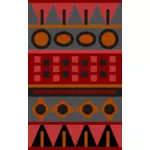 Patrón de rojo Azteca