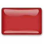 Illustrazione vettoriale di pulsante rosso lucido