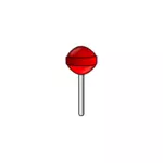 Image clipart vectoriel sucette rouge