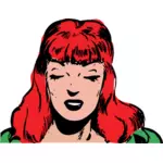 Kızıl saçlı kadın resim